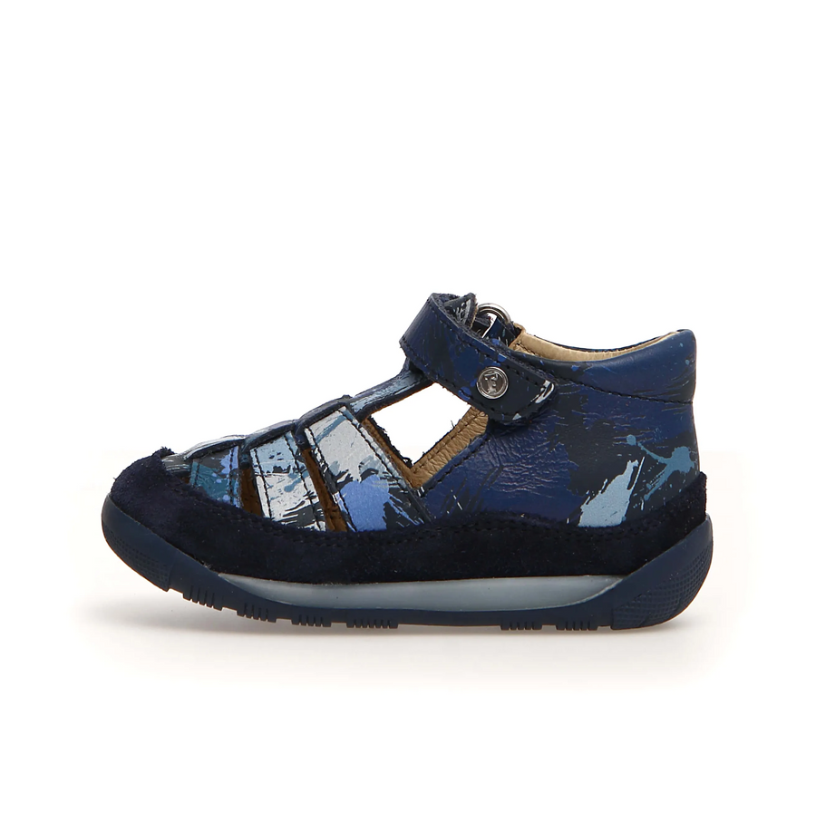 Falcotto Laguna Boy's Sandals - Navy Camu Print