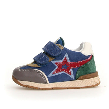 Falcotto Boy's New Ferdi 3 High Vl Casual Sneakers - Dark Grey/Azure/Granata