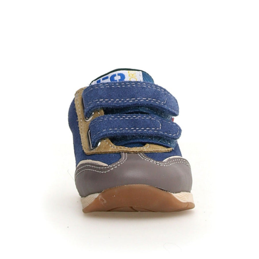 Falcotto Boy's New Ferdi 3 High Vl Casual Sneakers - Dark Grey/Azure/Granata