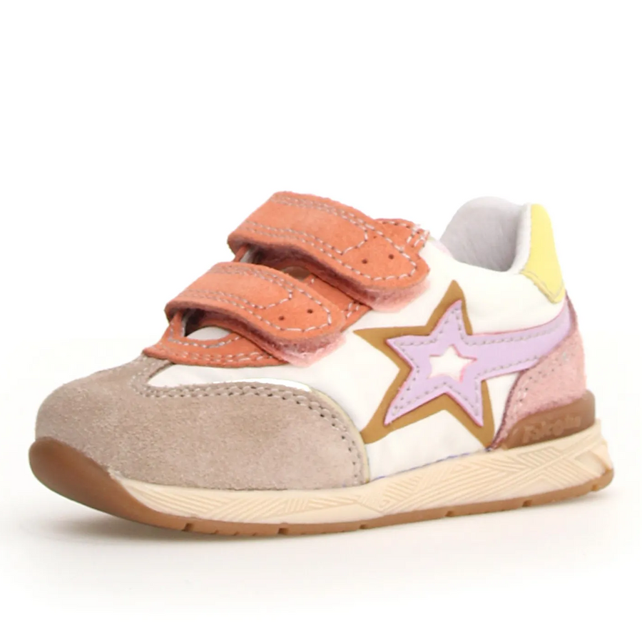 Falcotto Girl's New Ferdi 3 Vl Sneakers - Beige / Milk / Pink