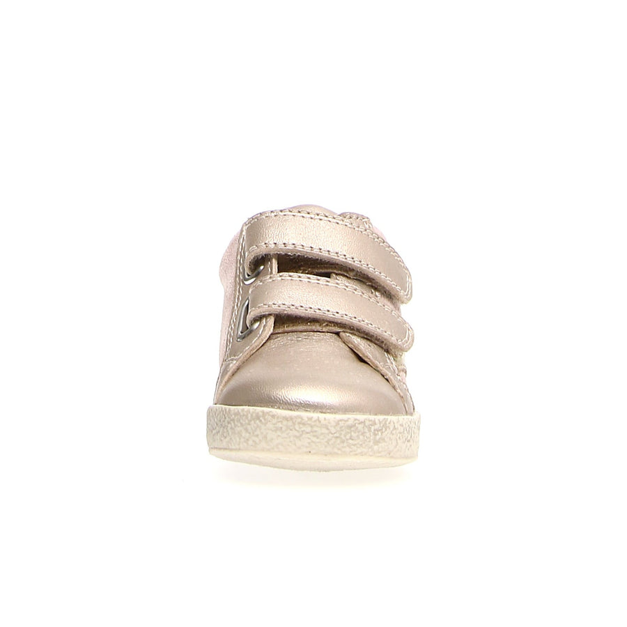 Falcotto Girl's Panki Sneakers, Metallic Pebbled/Cipria Nut/Silver