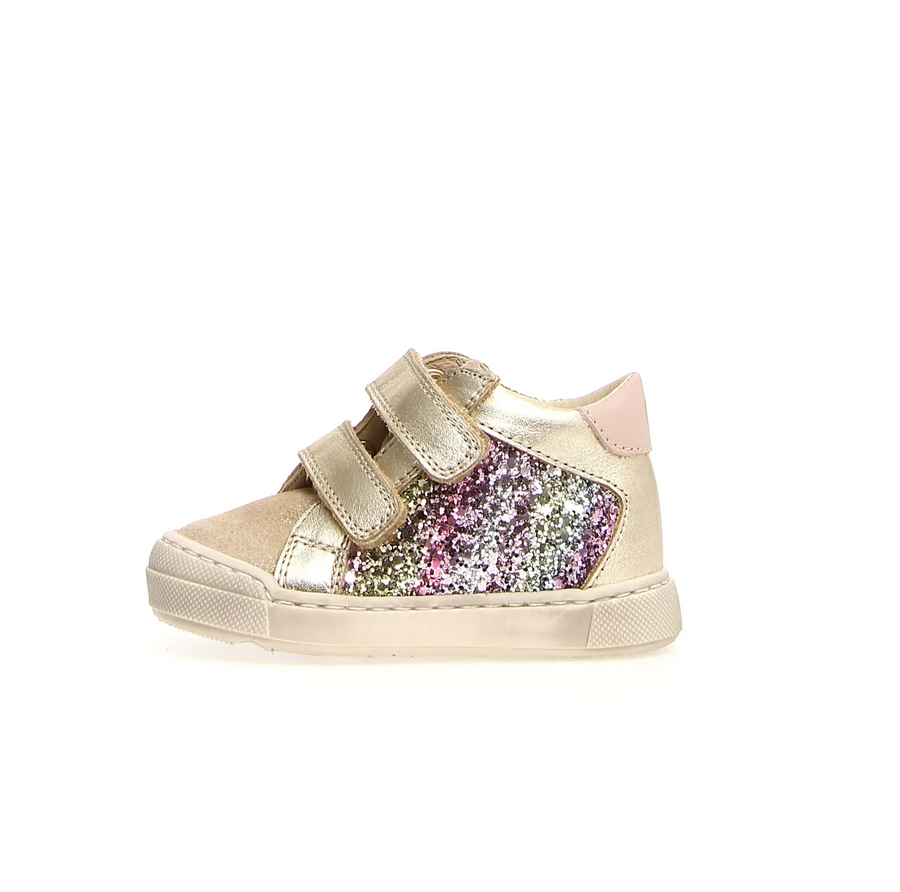Falcotto Patiula Vl Girl's Casual Shoes - Glitter Shaded Platinum Multi