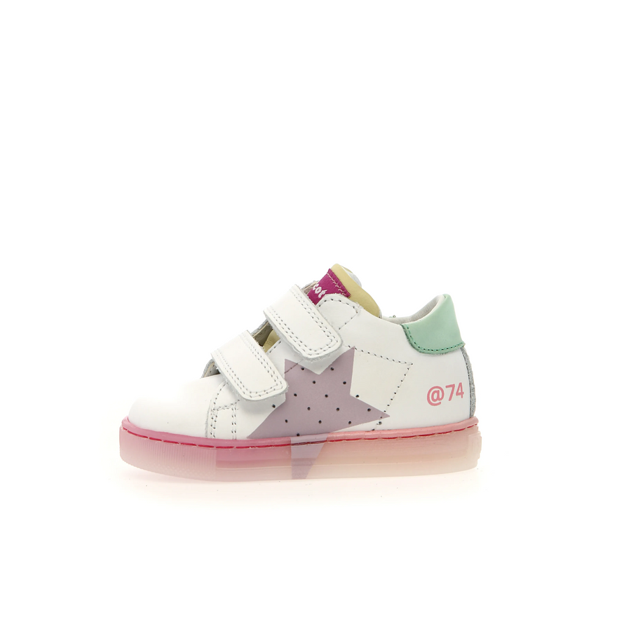 Falcotto Girl's Salazar 3 Vl Casual Shoes - White / Mint / Lilac