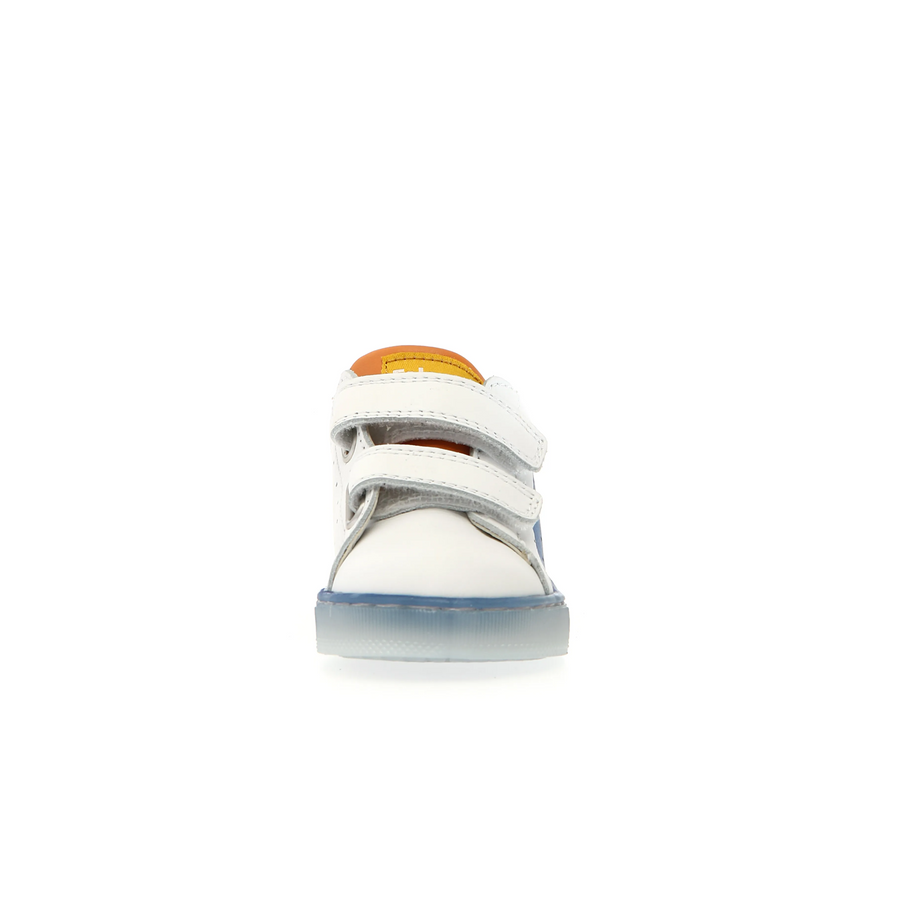 Falcotto Boy's Salazar 3 Vl Casual Shoes - White / Yellow / Oltremare