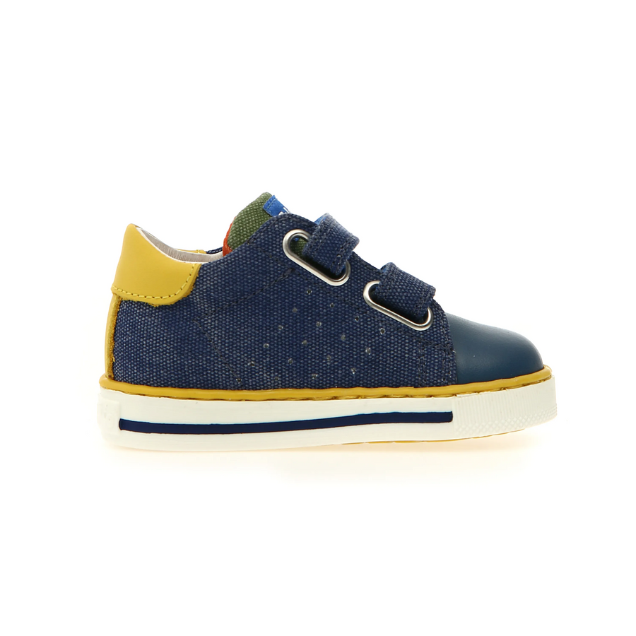 Falcotto Boy's Salazar 3 Vl Casual Shoes - Azure / Yellow / Orange