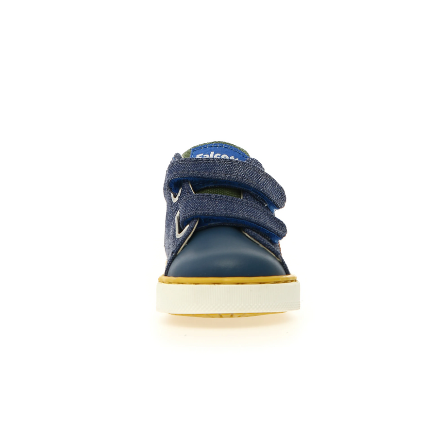 Falcotto Boy's Salazar 3 Vl Casual Shoes - Azure / Yellow / Orange