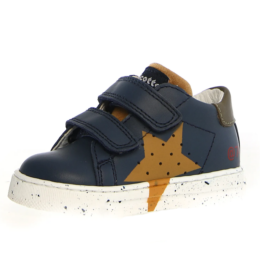 Falcotto Salazar 3 Vl Boy's Casual Shoes - Indigo/Zucca