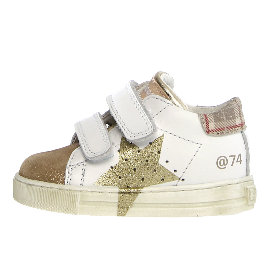 Falcotto Salazar 3 Vl Girl's Casual Shoes - Tartan White/Platinum