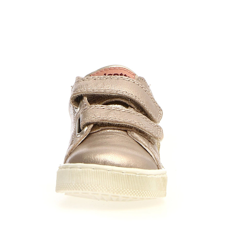 Falcotto Girl's Salazar Pebbled Sneaker Shoes - Nut/Platinum