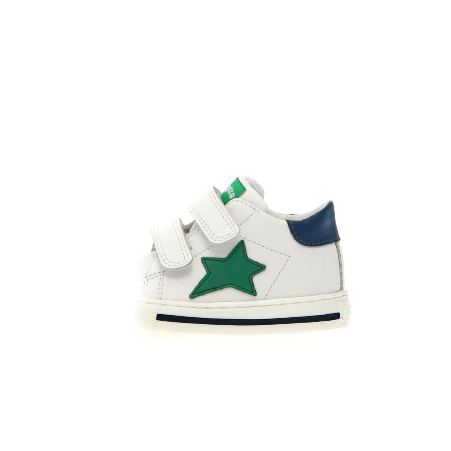 Falcotto Boy's And Girl's Sasha Vl Casual Shoes - White / Green / Azure