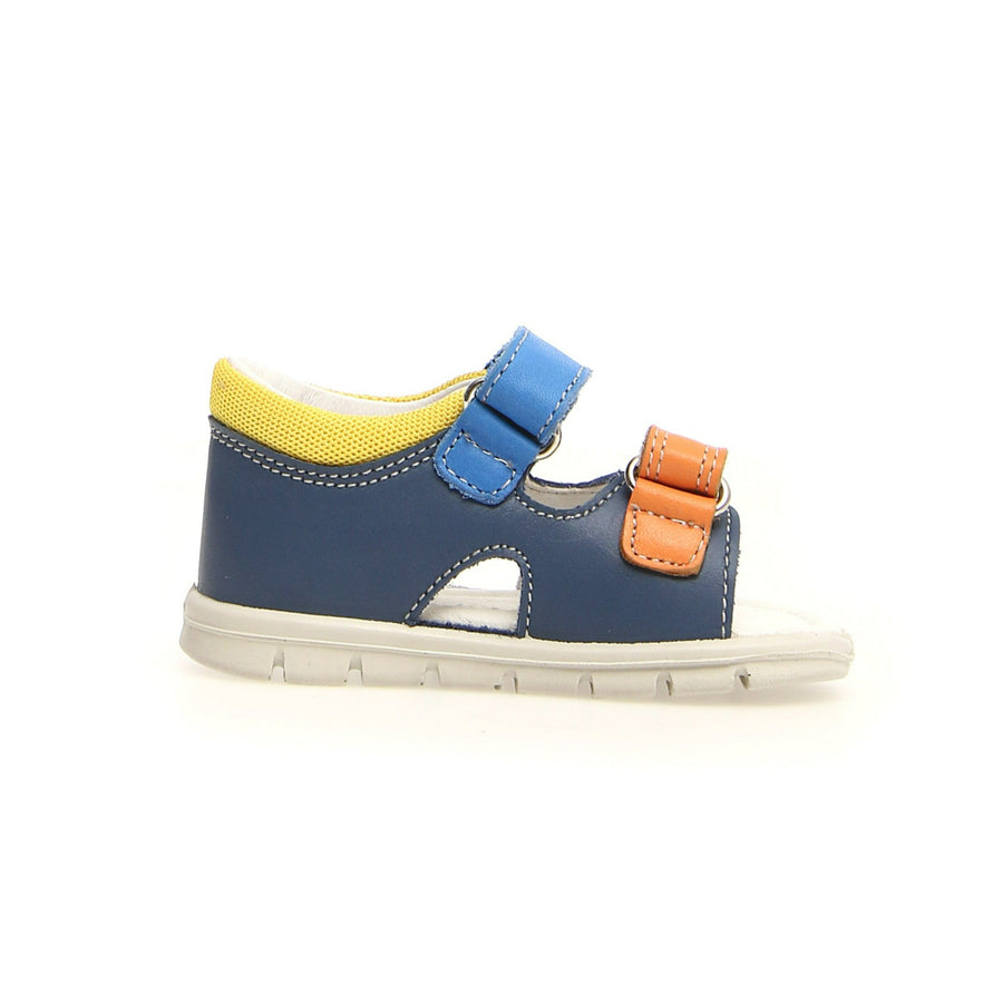 Falcotto Tino Boy's and Girl's Sandals - Azure/Yellow