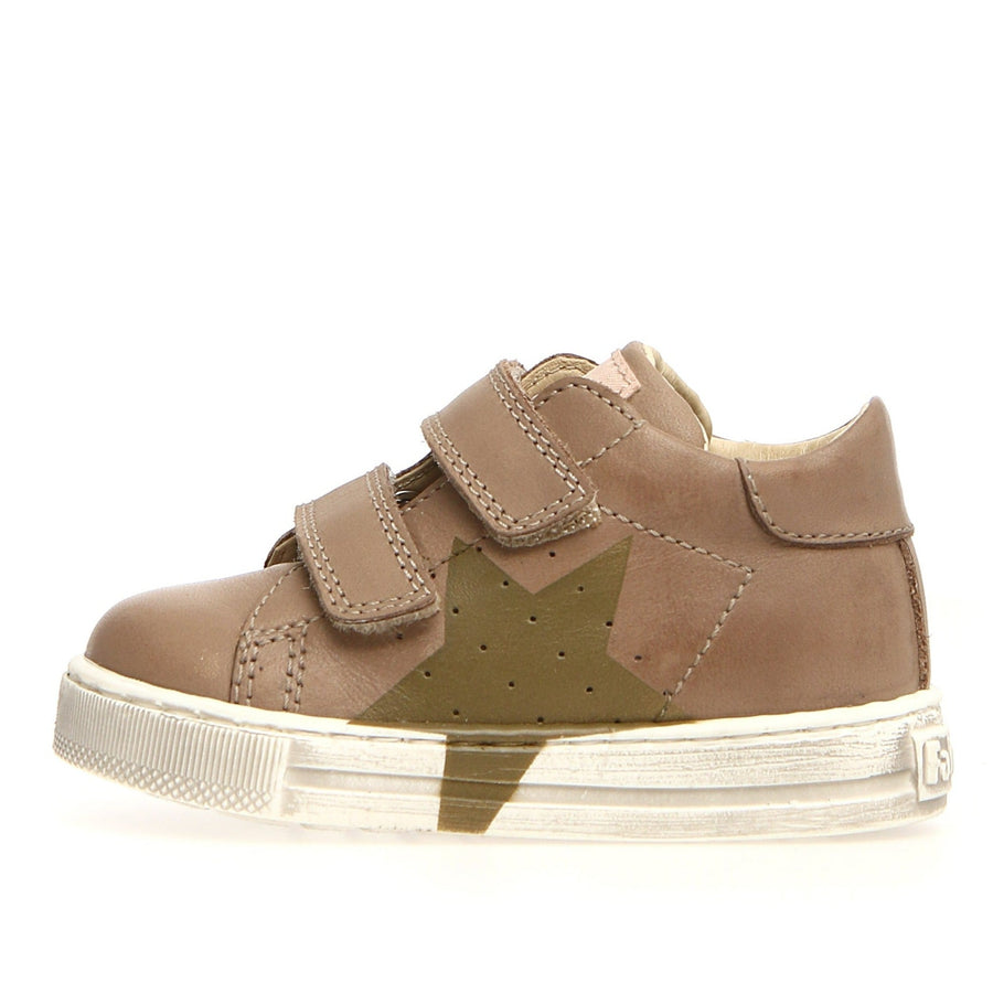 Falcotto Venus VL Boy's and Girl's Sneakers - Taupe/Militare