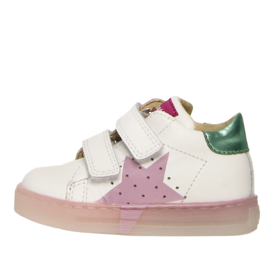 Falcotto Girl's Venus Vl Casual Shoes - White / Green