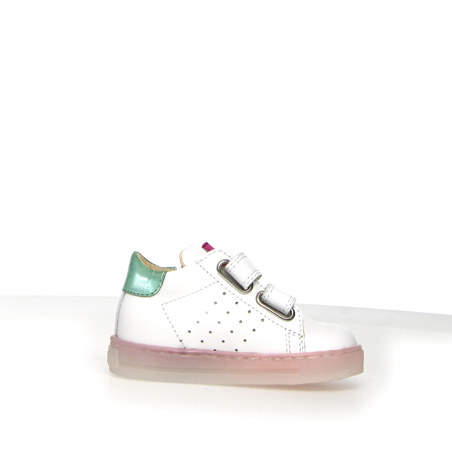 Falcotto Girl's Venus Vl Casual Shoes - White / Green