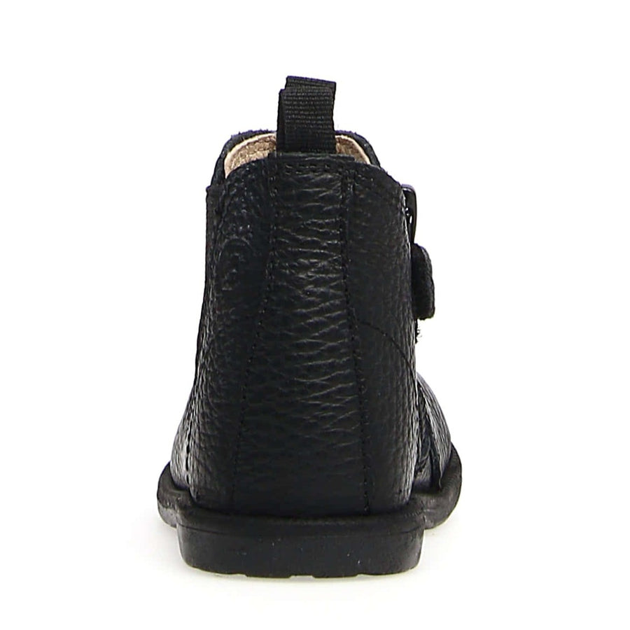 Naturino Falcotto Boy's & Girl's Winter Wood Calf Pebbled Shoes, Black