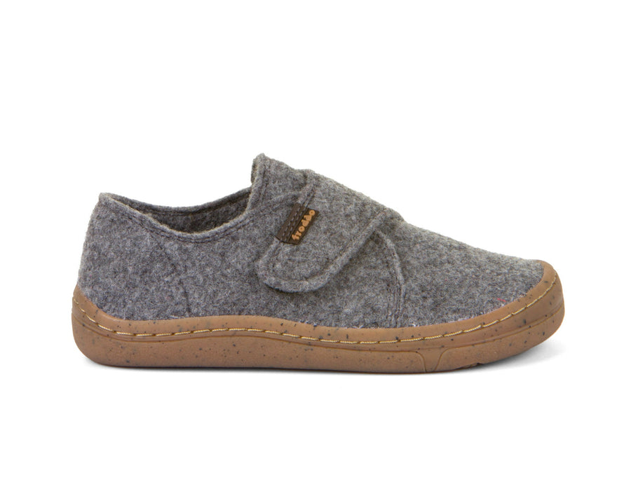 Froddo Kid's Barefoot Wool Slippers - Grey