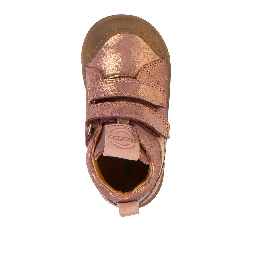 Froddo Girl's Rosario High-Top Casual Shoes - Pink/Gold