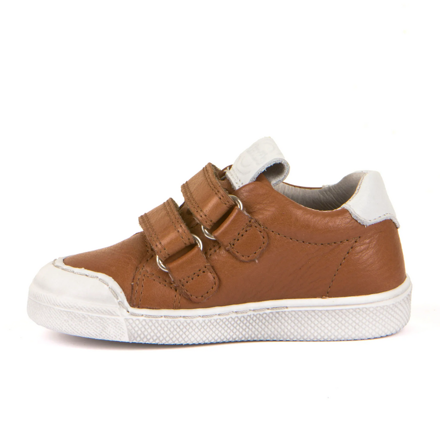 Froddo Boy's and Girl's Rosario Casual Shoes with Hoop and Loop Closure - Brown