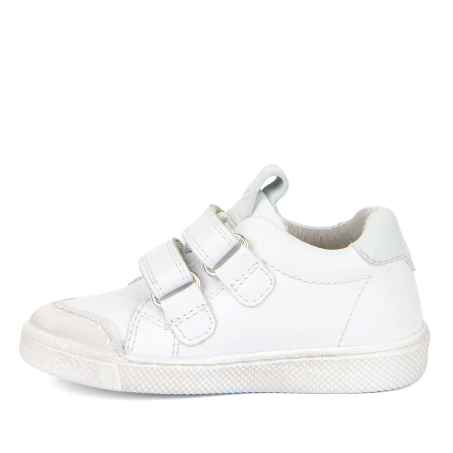 Froddo Boy's and Girl's Rosario  Casual Shoes with Hoop and Loop Closure - White