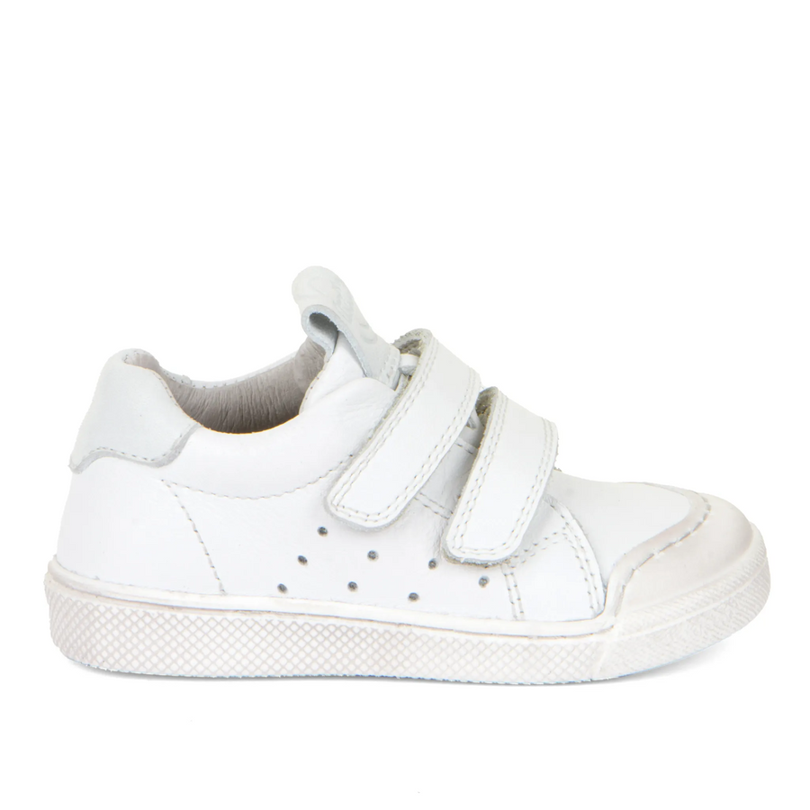 Froddo Boy's and Girl's Rosario  Casual Shoes with Hoop and Loop Closure - White