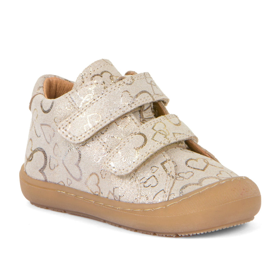 Froddo Girl's Ollie Casual Shoes with Hoop and Loop Closure - Gold