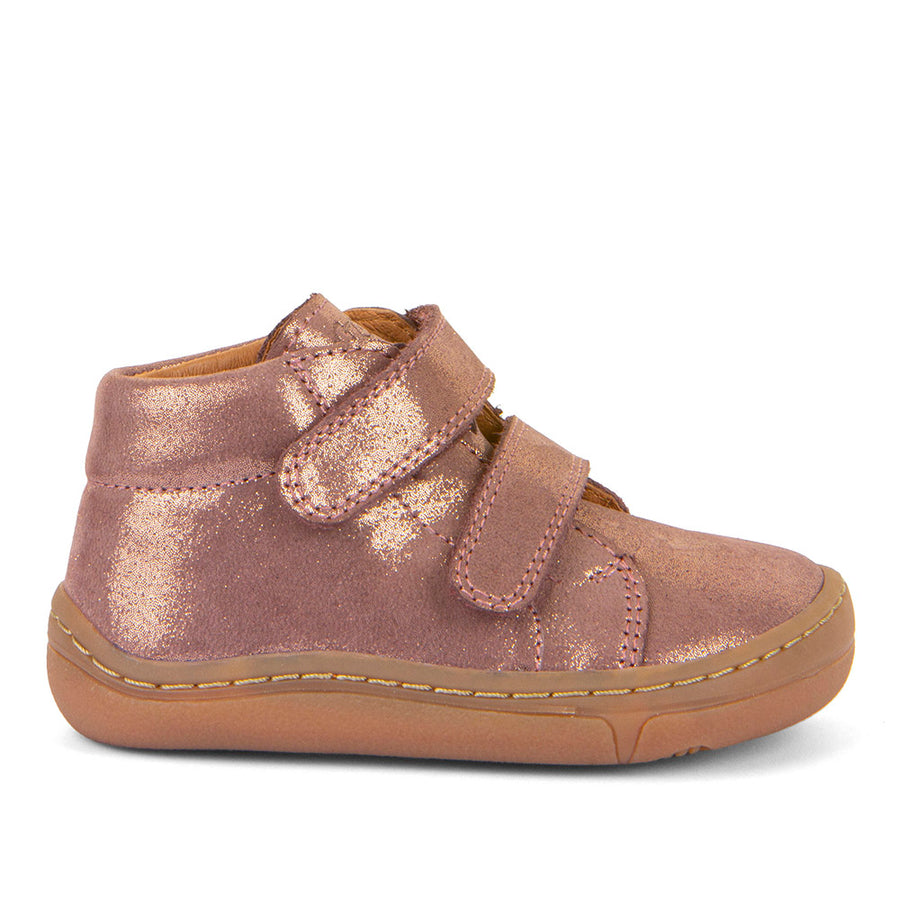 Froddo Girl's First Step Laces Barefoot Shoes - Pink/Gold