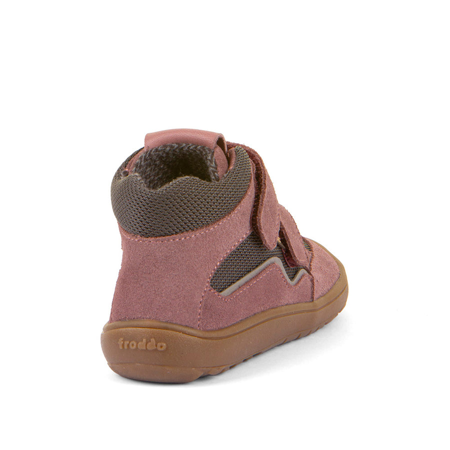 Froddo Girl's Tex Autumn Waterpoof Barefoot Shoes - Grey/Pink