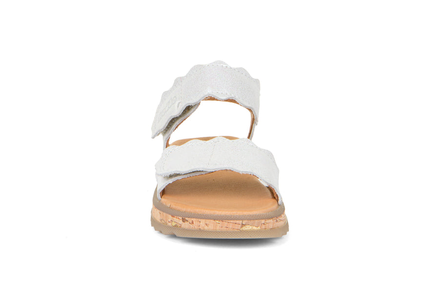 Froddo Girl's Alana Sandals - White Shine