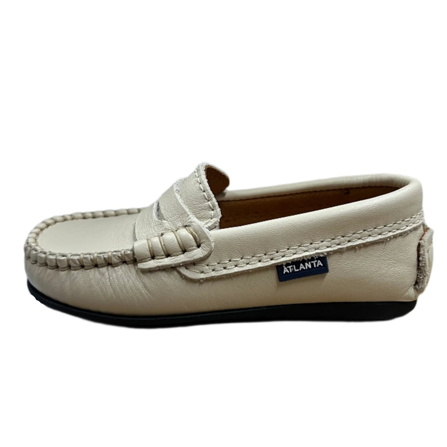 Atlanta Moccasin Boy's and Girl's Originals 032 Penny Loafer - Sand Smooth