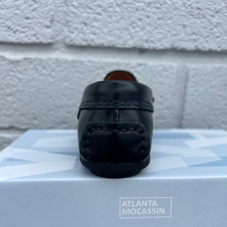 Atlanta Mocassin Boy's and Girl's 032 Penny Loafer, Blue Dark Glace