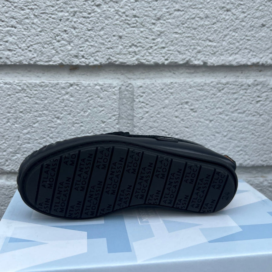 Atlanta Mocassin Boy's and Girl's 032 Penny Loafer, Blue Dark Glace