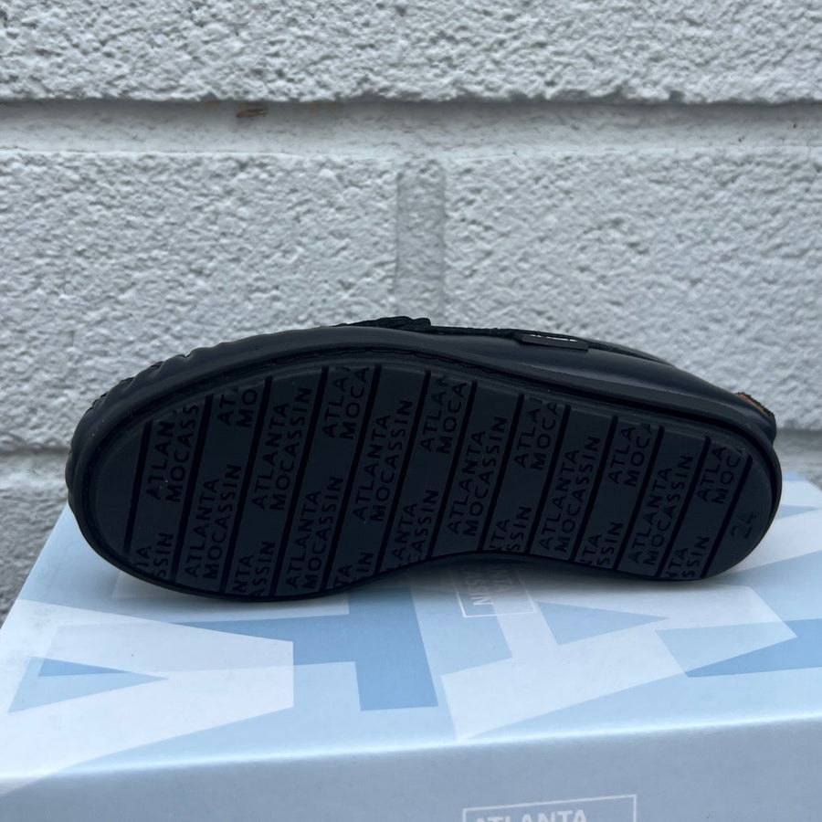 Atlanta Mocassin Boy's and Girl's 032 Penny Loafer, Burgundy Dark Glace