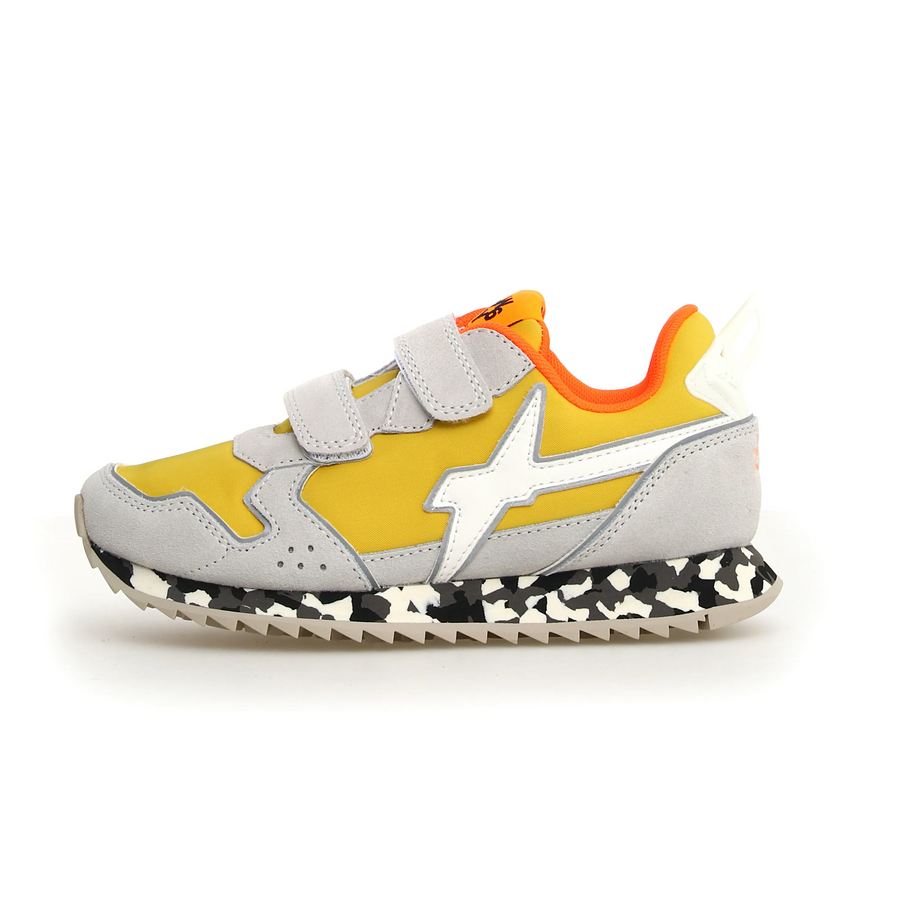 W6YZ Boy's And Girl's Jet Vl-J Casual Shoes - W6YZ White / Yellow