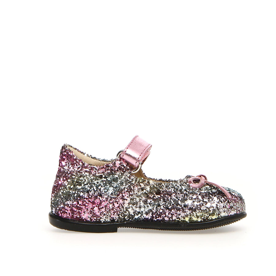 Naturino Girl's Ballet Glitter Shaded Shoes, Multicolor