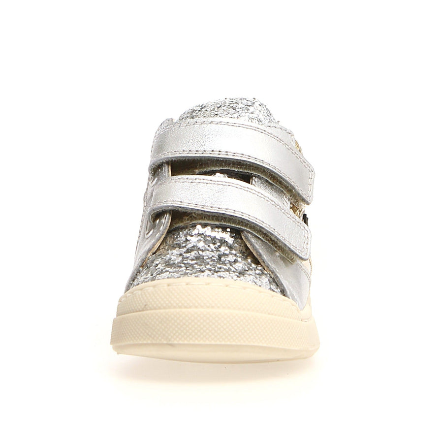 Naturino Girl's Beeri Vl Metallic Shoes, Silver - Platinum