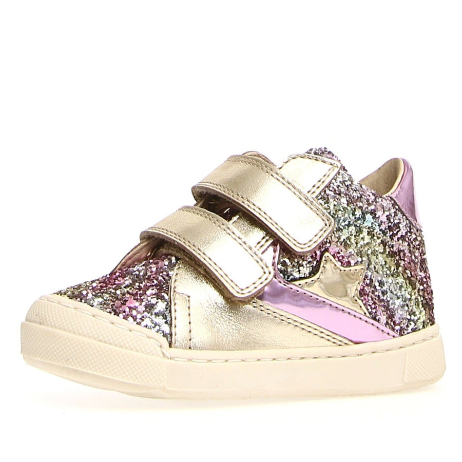Naturino Girl's Beeri Vl Glitter Shoes, Multi-Platinum