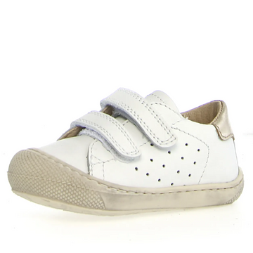 Naturino Boy's And Girl's Cocoon Low 3 Vl Casual Shoes - White / Platinum