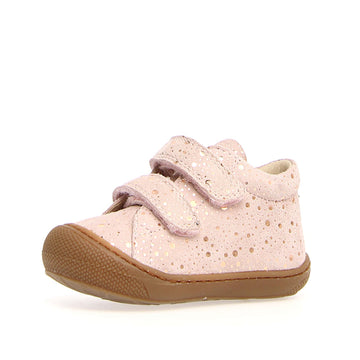 Naturino Girl's Cocoon Casual Shoes- Pink Suede Dots