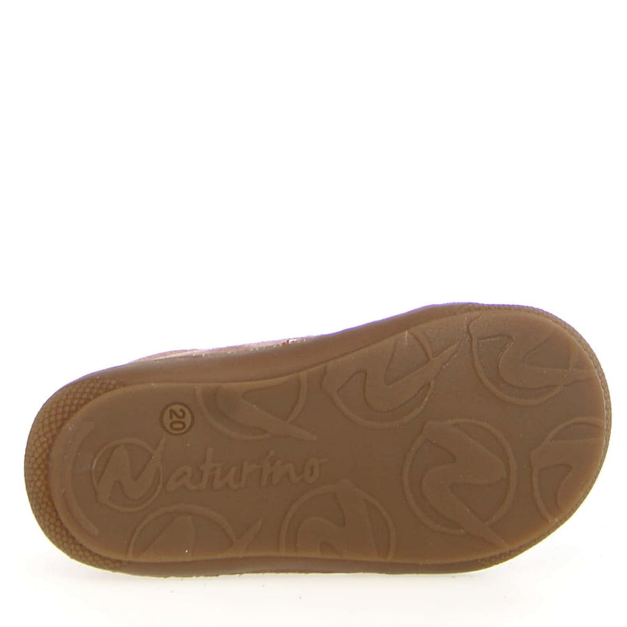 Naturino Girl's Cocoon Suede Hearts Casual Shoes- Cipria