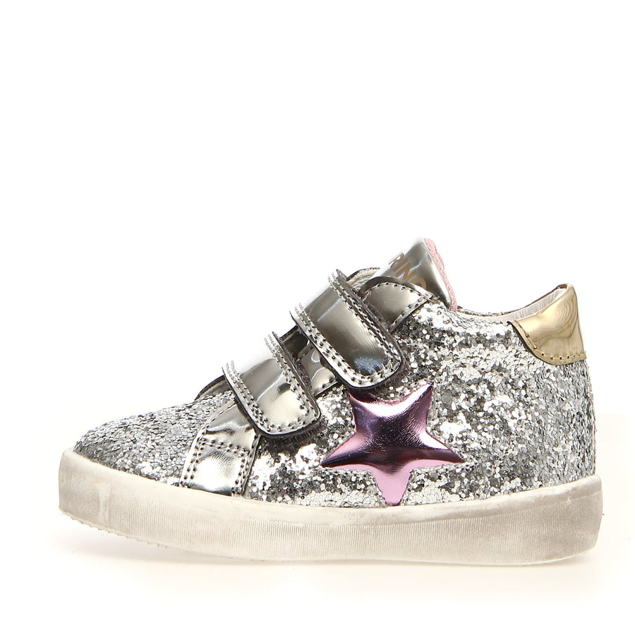 Naturino Girl's Dorrie Vl Glitter Shoes - Argento