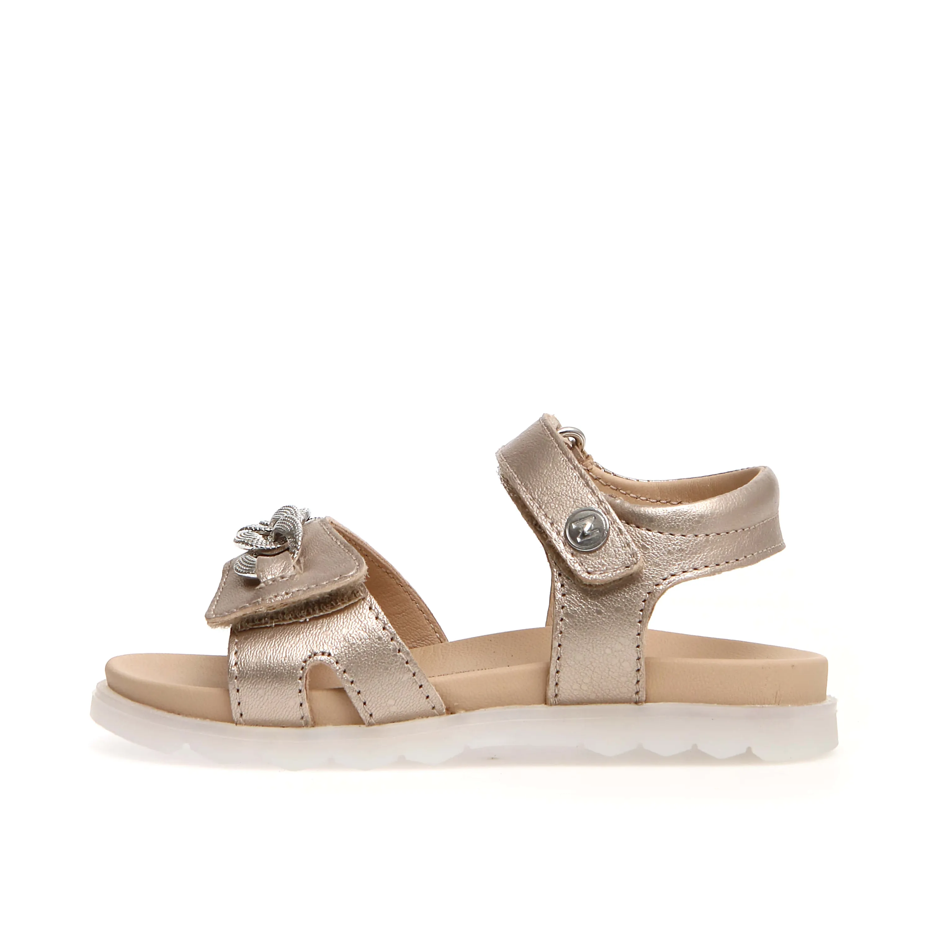 Naturino Galson Girl's Sandals - Metallic Pebbled Cipria – Just Shoes ...
