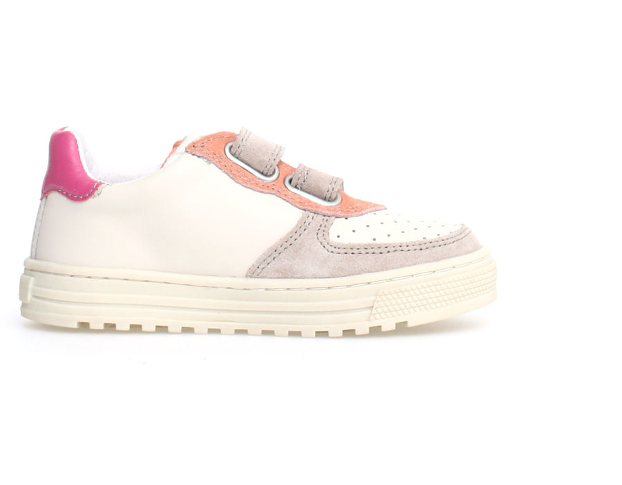 Naturino Hess 2 VL Girl's Sneakers - Beige/Milk/Flamingo