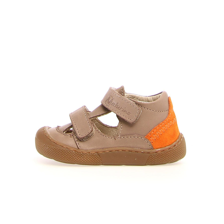 Naturino Irty's Boy's Casual Shoes - Taupe/Orange