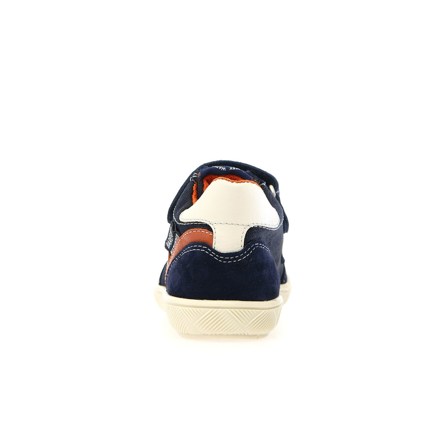 Naturino Boy's Kevis High Barefoot Waterproof Casual Shoes - Navy/Milk/Dark Orange