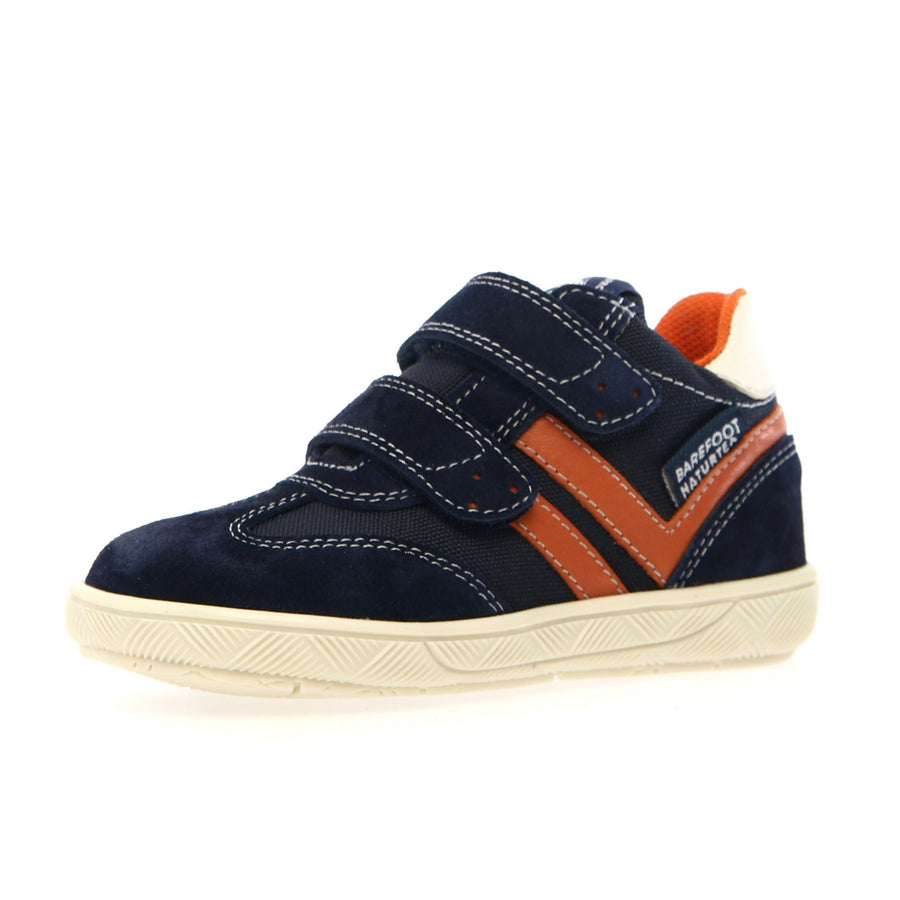 Naturino Boy's Kevis High Barefoot Waterproof Casual Shoes - Navy/Milk/Dark Orange