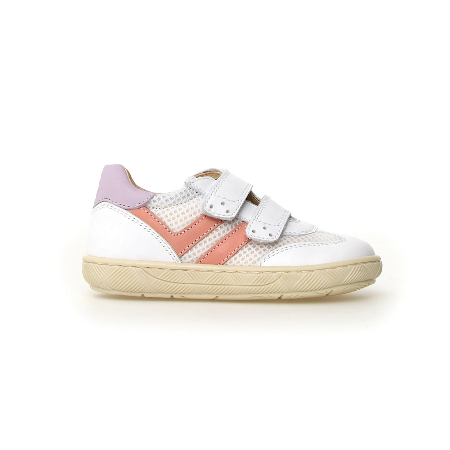 Naturino Girl's Kevis Casual Shoes - White / Lilac / Peach