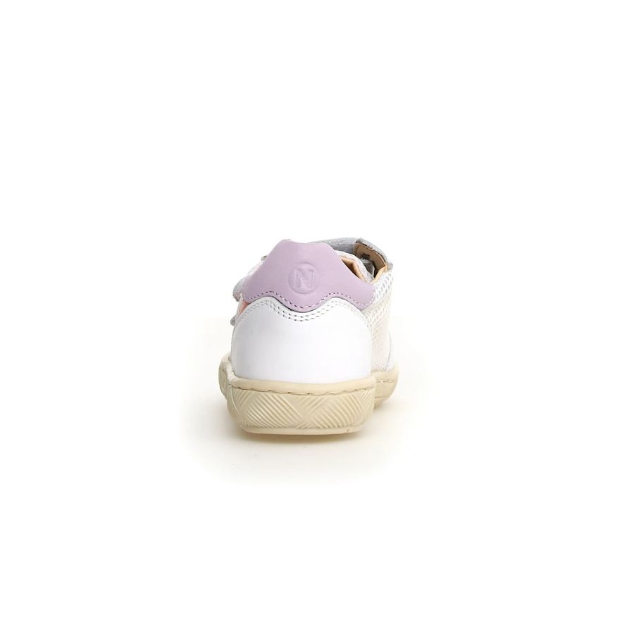 Naturino Girl's Kevis Casual Shoes - White / Lilac / Peach