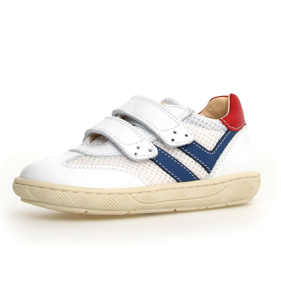 Naturino Boy's Kevis Casual Shoes - White / Red / Bermuda