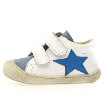 Naturino Boy's Kolde Vl Casual Shoes - White / Celeste / Oltremare