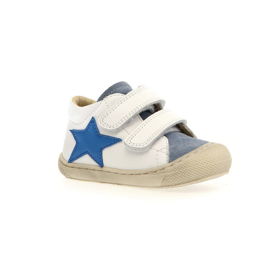 Naturino Boy's Kolde Vl Casual Shoes - White / Celeste / Oltremare